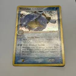Blastoise 1/17 Holo Pop Series 3 Pokemon Card Nintendo Promo MP, Creased - Image 2