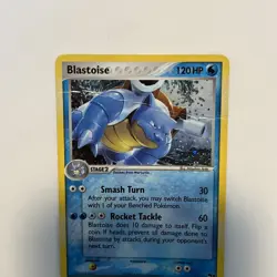 Blastoise 1/17 Holo Pop Series 3 Pokemon Card Nintendo Promo MP, Creased - Image 3