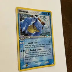 Blastoise 1/17 Holo Pop Series 3 Pokemon Card Nintendo Promo MP, Creased - Image 5
