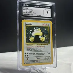 CGC 7 NM Snorlax 11/64 No Set Symbol 1999 Pokemon Jungle - Holo - Image 3