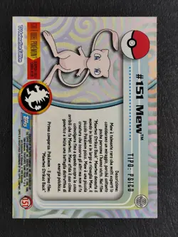 Pokemon Mew Topps #151 Non Holo Excellent - Image 2