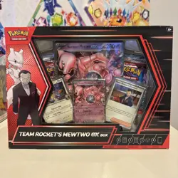 Team Rockets Mewtwo EX Box New Sealed Pokemon TCG - Image 1