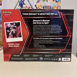 Team Rockets Mewtwo EX Box New Sealed Pokemon TCG - Image 2