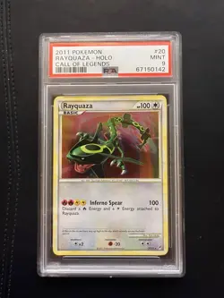 2011 Pokemon Call of Legends Rayquaza Holo #20 PSA 9 - Image 3