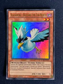 Yugioh! 1x Blackwing - Blizzard the Far North LC5D-EN113 Ultra Rare 1st Ed LP/NM - Image 1