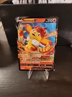 Simisear V - 027/172 - Pokemon Brilliant Stars Sword & Shield Ultra Rare Card NM - Image 1