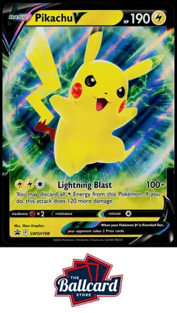 SWSH: Sword & Shield Promo Cards #SWSH198 Pikachu V Jumbo - Image 1