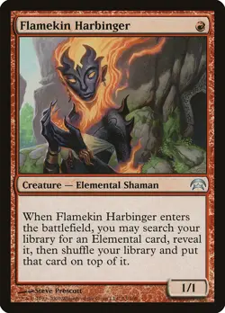 Flamekin Harbinger Planechase 2009 NM Red Uncommon MAGIC MTG CARD ABUGames - Image 1