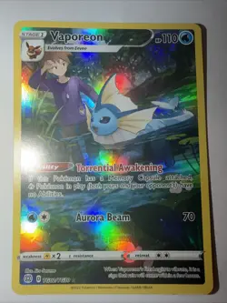Pokemon Vaporeon Holo Rare Card TG02/TG30 Brilliant Stars Sword & Shield - Image 1