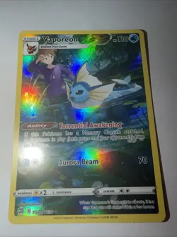 Pokemon Vaporeon Holo Rare Card TG02/TG30 Brilliant Stars Sword & Shield - Image 2