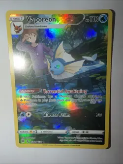Pokemon Vaporeon Holo Rare Card TG02/TG30 Brilliant Stars Sword & Shield - Image 3