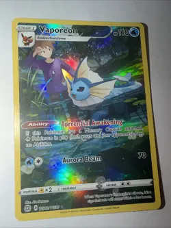 Pokemon Vaporeon Holo Rare Card TG02/TG30 Brilliant Stars Sword & Shield - Image 5