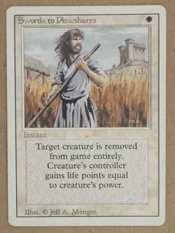 Swords to Plowshares - Revised Edition - Lightly Played | MTG - Image 1