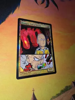 MTG ALTERED Foil 1X Xenagos, God of Revels magic the gathering hand painted OPM - Image 3