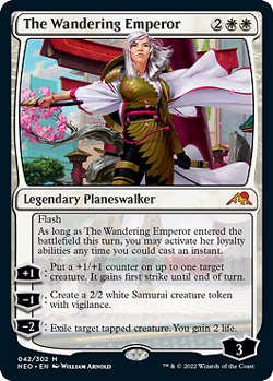 MTG - The Wandering Emperor, Kamigawa: Neon Dynasty - Image 1