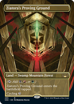 MTG - Ziatora's Proving Ground - Borderless, Streets of New Capenna Variants - Image 1