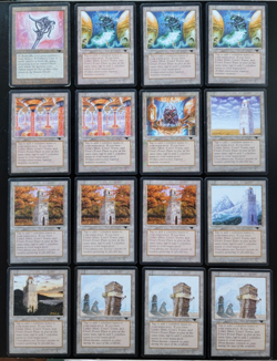 Magic The Gathering Antiquities Lightly Played Lot - Feldon's Cane, Urza's Lands - Image 1