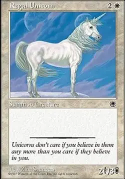 Regal Unicorn - Portal # MTG Magic The Gathering - Image 1