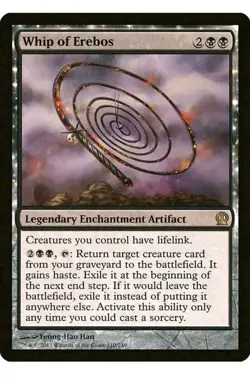 1x MTG Whip of Erebos - Theros Rare Legendary Artifact* NM Mint! - Image 1