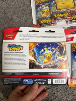 LOT OF 3-Pokemon TCG Scarlet&Violet Surging Sparks 3 Pack Blister Zapdos Sealed - Image 3