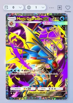 Pokemon TCG Pocket - Mega Gyarados Ex - 2 ⭐ Mega Rising - B1 - ENGLISH - Image 1