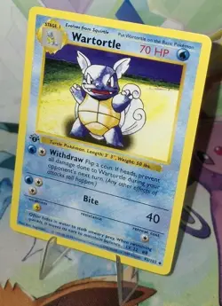 Pokemon TCG 1st Edition Shadowless Wartortle 42/102 Nm/Better - Image 3