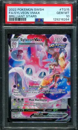 PSA 10 Sylveon Vmax TG15 Brilliant Stars Alt Art Pokemon - Image 1