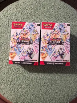 Pokemon TCG Prismatic Evolutions Booster Bundle Sealed X2 - Image 1