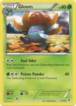 Gloom 2/149 B&W Boundaries Crossed Uncommon PERFECT MINT! Pokemon - Image 1
