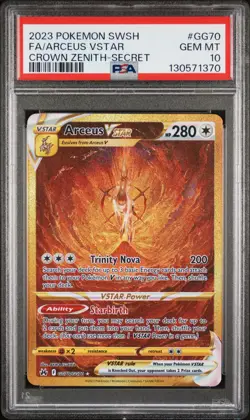 2023 POKEMON SWORD & SHIELD CROWN ZENITH SECRET FULL ART/ARCEUS VSTAR PSA 10 - Image 1