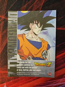 Gohan DragonBall Z DBZ Gold Foil Card G8 JPP AMADA FuNimation 1998 - Image 2