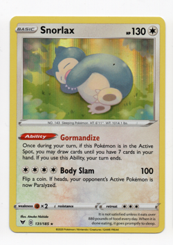 Epic Snorlax Pokemon Card - Holo Foil - Mint Condition - Image 1