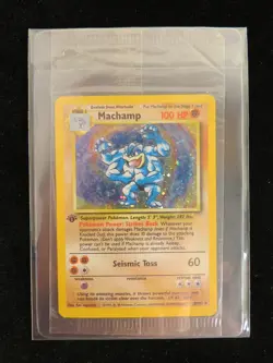 Pokemon 1st Edition Base Set Unlimited Machamp Holo 8/102 Sealed Card English - Image 1