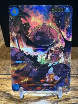 Edward Weevil SP R EB01-023 THE AZURE SEA'S SEVEN ONE PIECE Card ENGLISH OP14 - Image 1