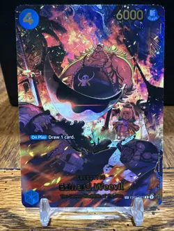 Edward Weevil SP R EB01-023 THE AZURE SEA'S SEVEN ONE PIECE Card ENGLISH OP14 - Image 2