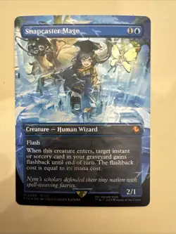 Snapcaster Mage (Borderless) (Chocobo Track Foil) Commander: Final Fantasy Foil - Image 1