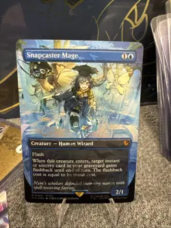 Snapcaster Mage (Borderless) (Chocobo Track Foil) Commander: Final Fantasy Foil - Image 2