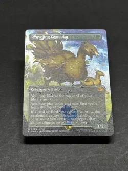 Traveling Chocobo (Borderless) - Chocobo Track Foil - MTG Final Fantasy - 0568 - Image 3