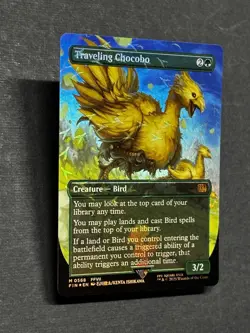 Traveling Chocobo (Borderless) - Chocobo Track Foil - MTG Final Fantasy - 0568 - Image 4