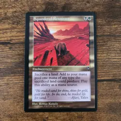MTG Magic the Gathering - Visions - Squandered Resources - Rare!!! - Image 2