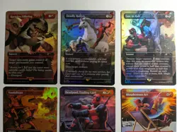 Deadpool Rainbow Foil Secret Lair Marvel MTG NOT SEALED Complete Set - Image 3