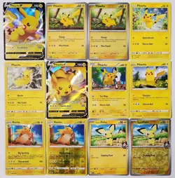 Pokemon Pikachu Lot, Pikachu V Vivid Voltage 043/185, Raichu Evolving Skies Reve - Image 1