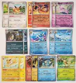 Pokemon Eevee Lot Cosmo Holo Vaporeon SVP168, Prismatic Umbreon 059/131, Sylveon - Image 1