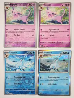 Pokemon Eevee Lot Cosmo Holo Vaporeon SVP168, Prismatic Umbreon 059/131, Sylveon - Image 3