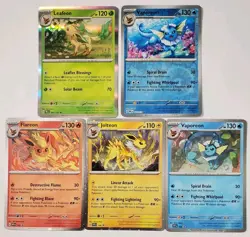Pokemon Eevee Lot Cosmo Holo Vaporeon SVP168, Prismatic Umbreon 059/131, Sylveon - Image 5