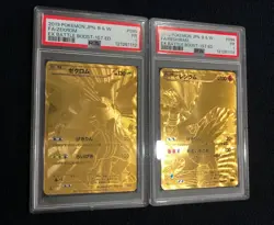 GOLD ZEKROM Pokemon Battle Boost 1st ED Japanese 095/093 PSA 1 Reshiram 094 - Image 1