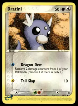 Pokemon TCG Dragon #26/97 Dratini LP+ - Image 1