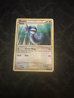 Pokemon TCG Dratini 62/102 HGSS Triumphant Common - Image 1