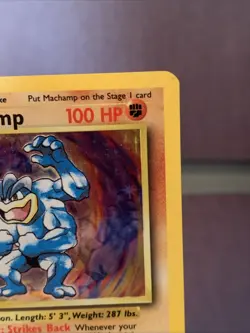 Pokemon TCG Machamp Holo 1st Edition Base Set #8/102 Holo Rare VTG WOTC NM 1999 - Image 3