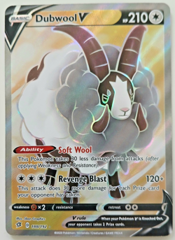 Dubwool V 188/192 Rebel Clash Pokemon - Image 1